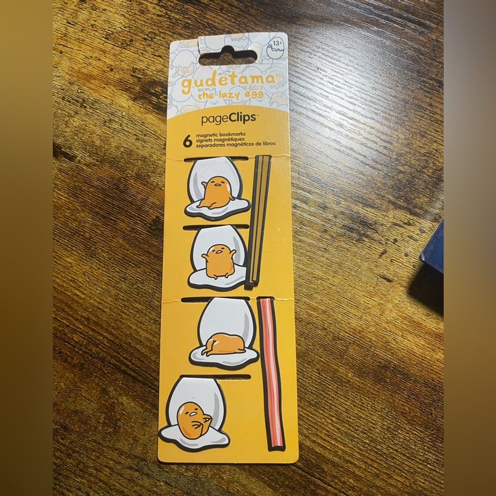 Gudetama Magnetic Page-Clip Book Marks